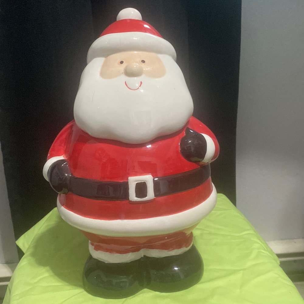 Santa cookie jar